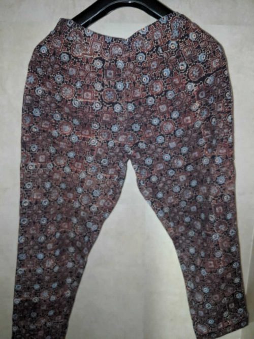 Cotton Ajrakh Pants Black