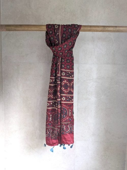 Modal Silk Ajrakh Stole